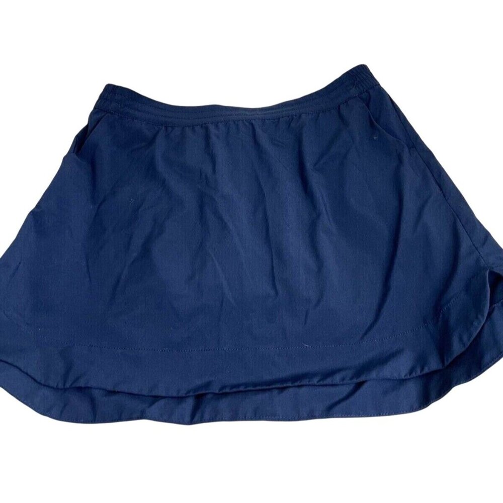 Style & Co. Sport Navy Blue Skort Polyester/Spandex Blend With Elastic Waist XL